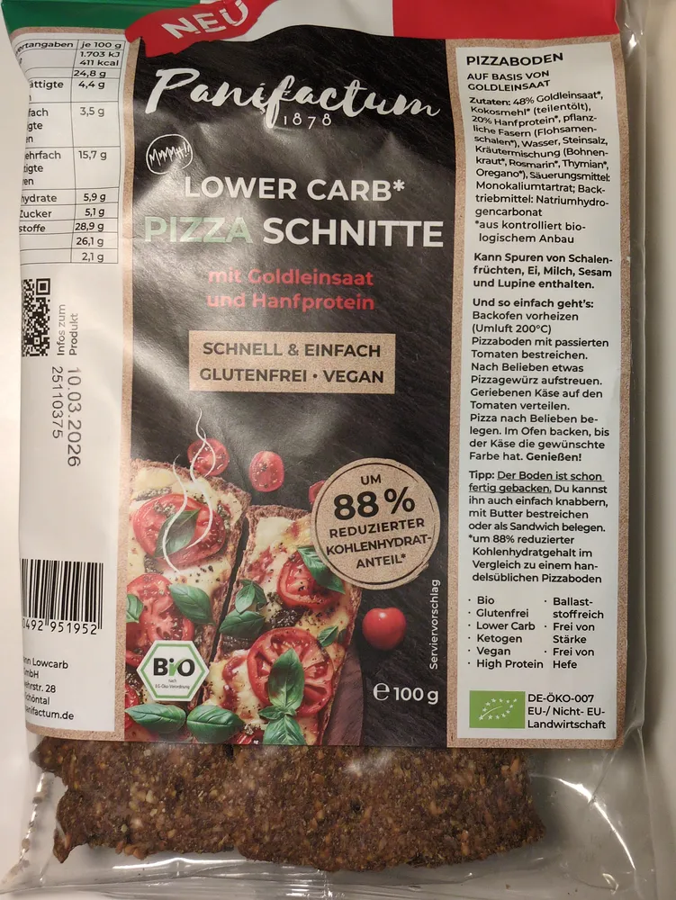 Lower Carb Pizza Schnitte