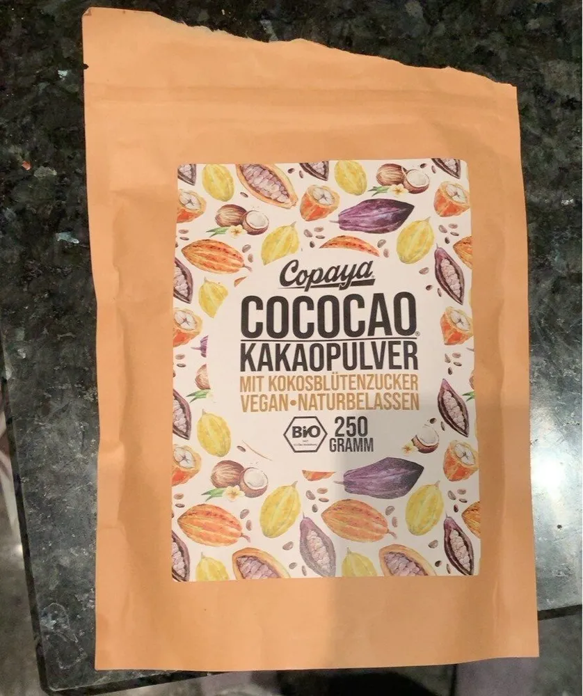 Kakaopulver mit Kokosblütenzucker