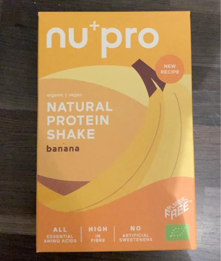 Natural protein shake banane