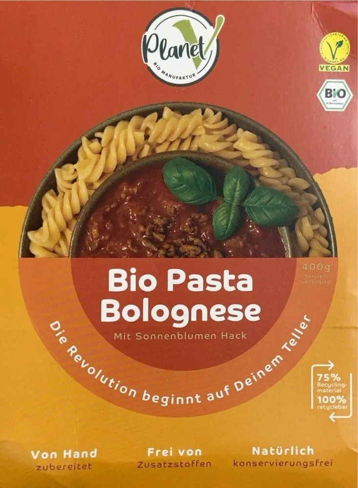Bio Pasta Bolognese