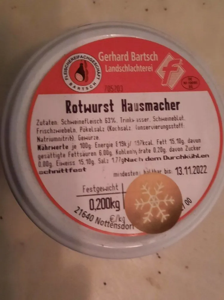 Rotwurst Hausmacher