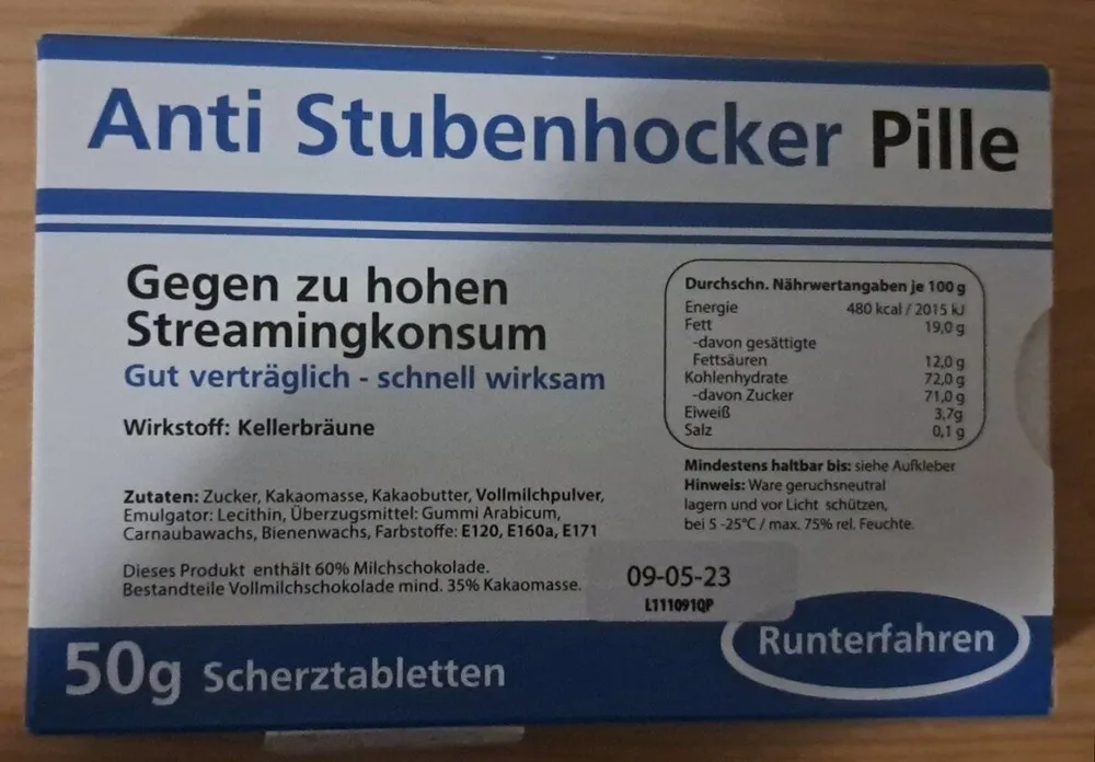 Anti Stubenhocker Pille