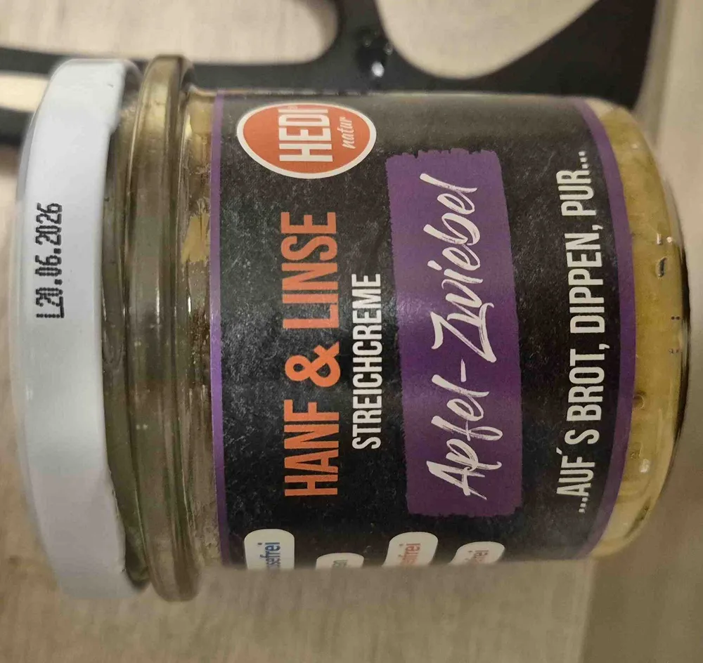Hanf Linse Streichcreme Apfel-Zwiebel
