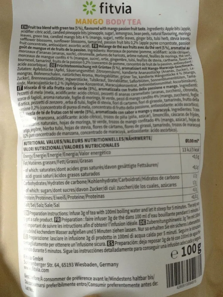 MANGO BODY TEA