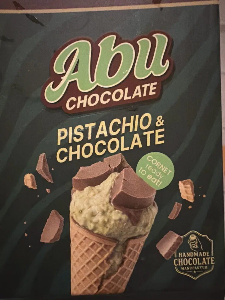 Pistachio & Chocolate Cornet