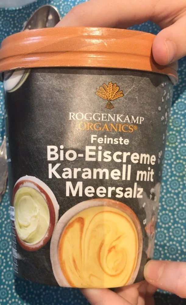 Bio-eiscreme Karamell mit Meersalz