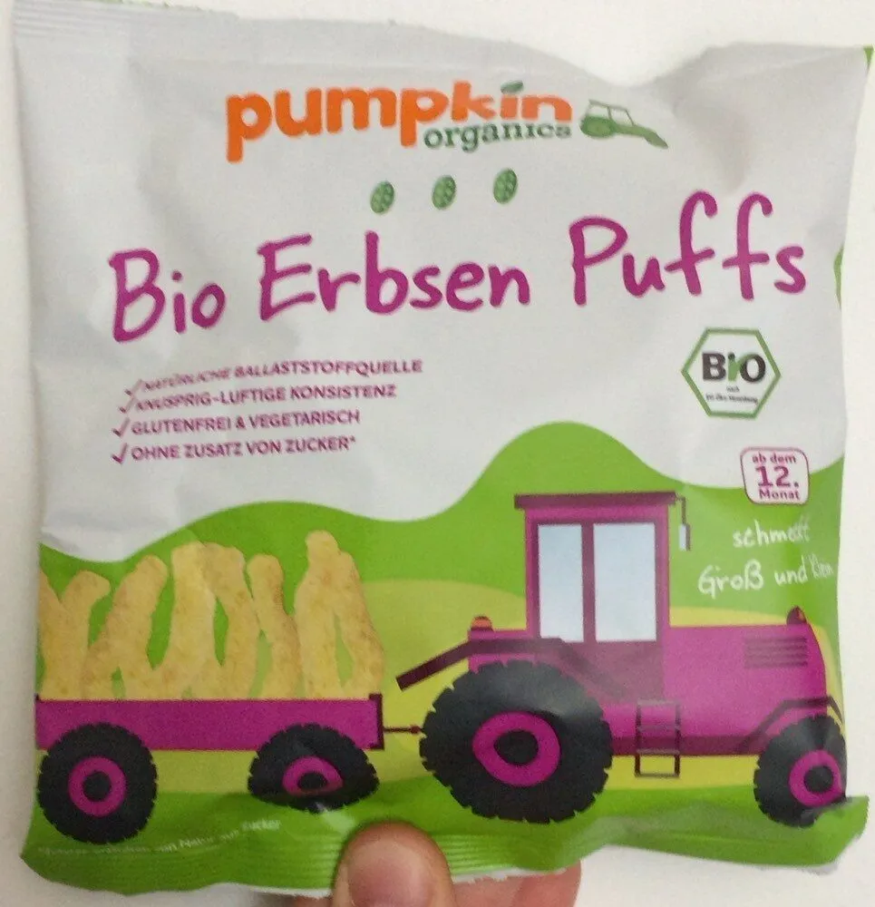 Bio Erbsen puffs