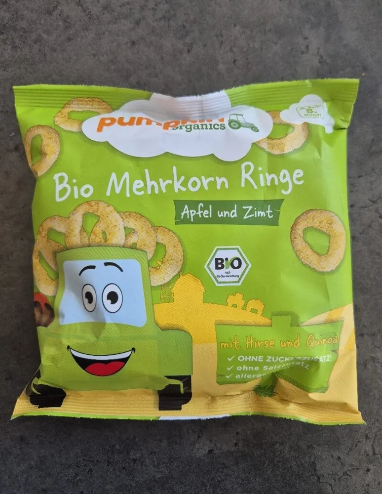 Bio Mehrkorn Ringe Apfel und Zimt