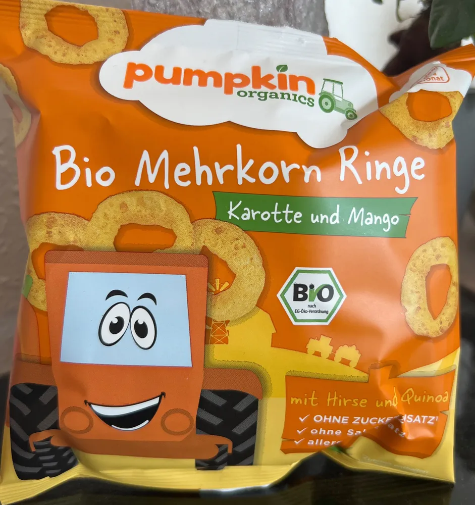 Bio Mehrkornringe Karotte und Mango