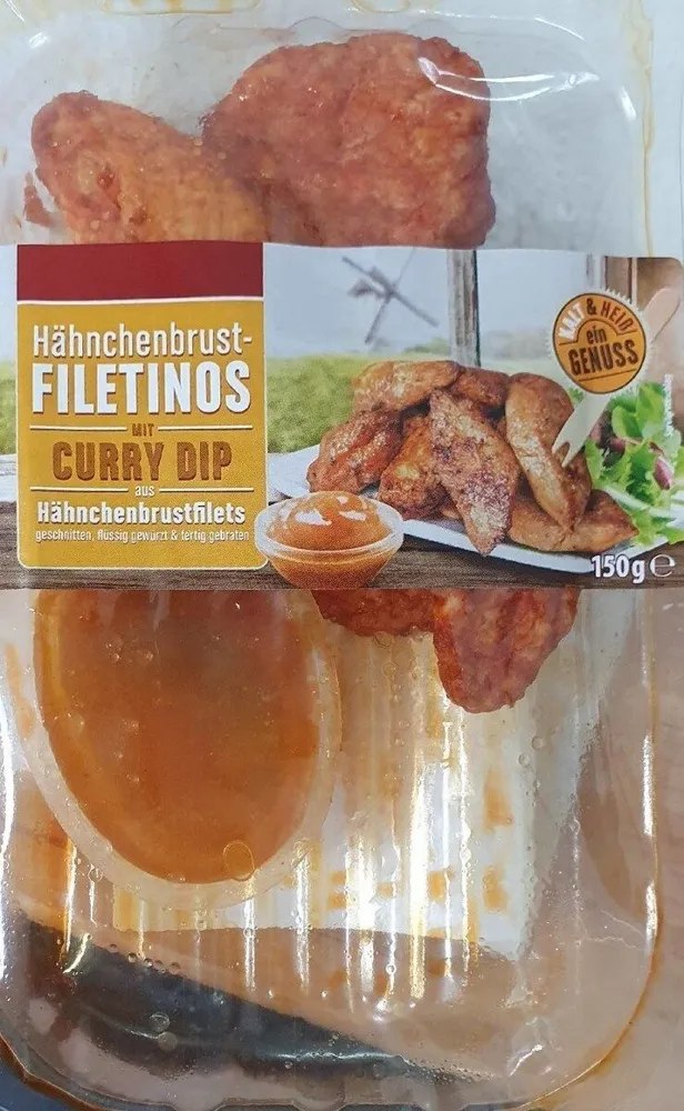 Hähnchenbrust-Filetinos mit Currydip