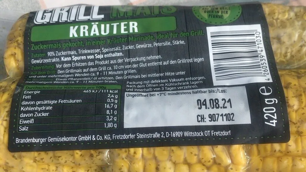 Grillmais Kräuter
