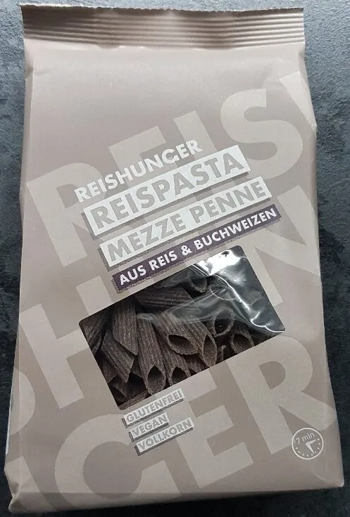 Reispasta Mezze Penne Nudeln