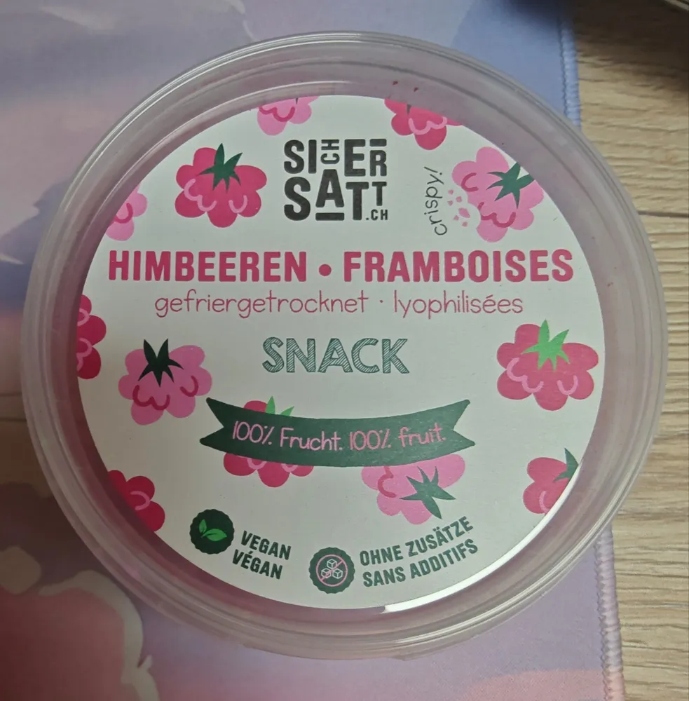 HIMBEEREN • FRAMBOISES gefriergetrocknet • lyophilisées SNACK