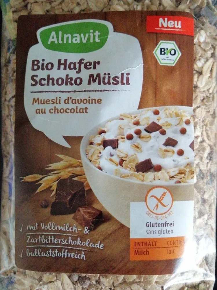 Bio hafer schoko müsli