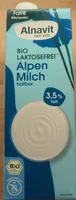 Bio Laktosefrei Alpenmilch haltbar 3,5 % Fett