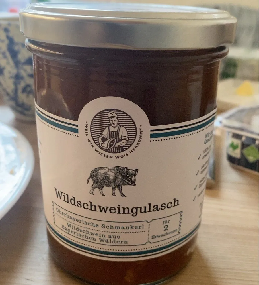 Wildschweingulasch