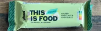 This is food vegan barre chocolat noisettes salees