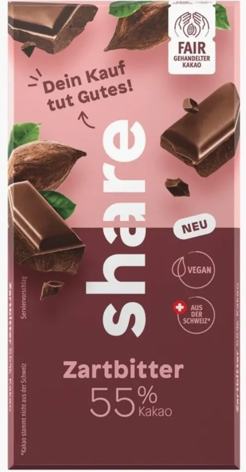 Share Zartbitter 55% vegan