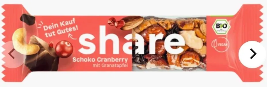 Schoko cranberry riegel