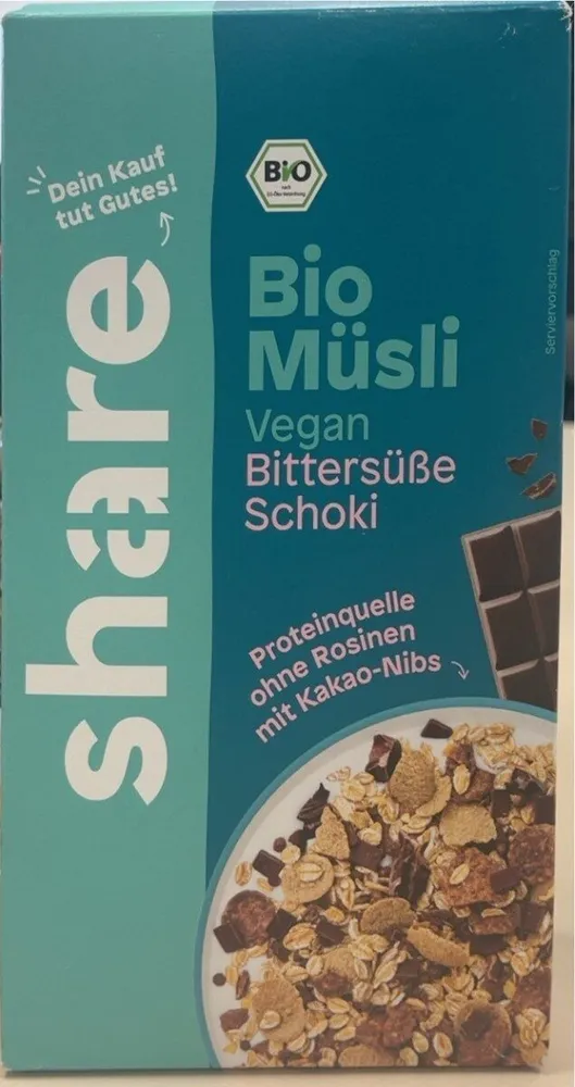 Share Bio Müsli Bittersüße Schoki
