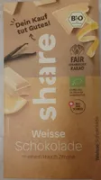 Share Weise Schokolade mit einem Hauch Zitrone