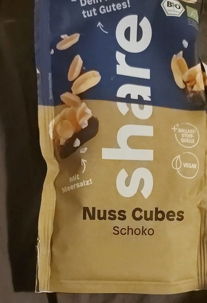 Nuss Cubes Schoko