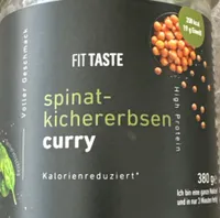 Spinat-Kichererbsen Curry