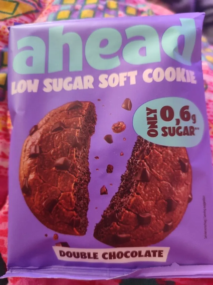 ahead low sugar soft cookie double chocolate
