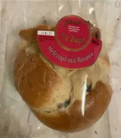 Hefezopf mit Rosinen