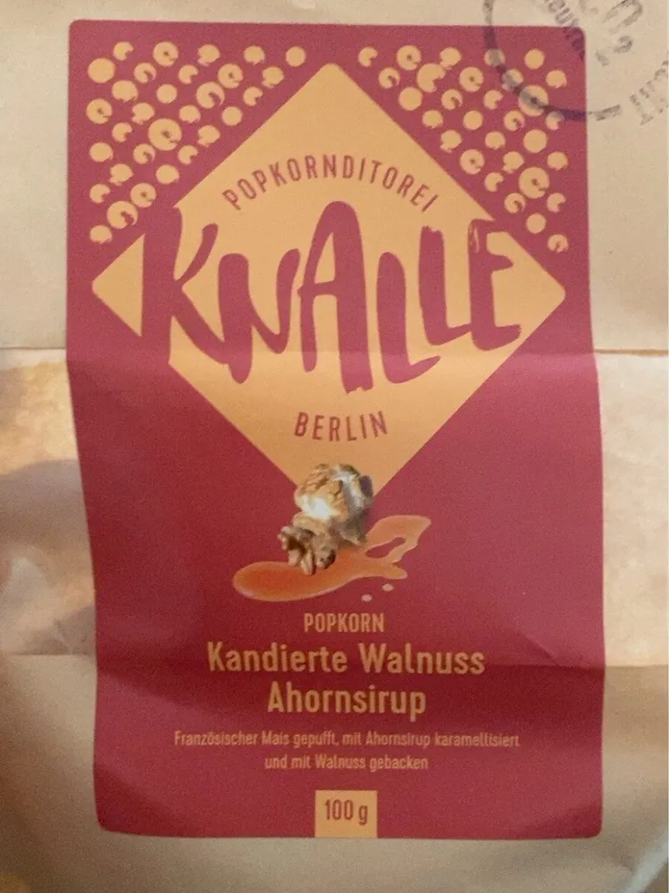 Popkorn Kandierte Walnuss Ahornsirup