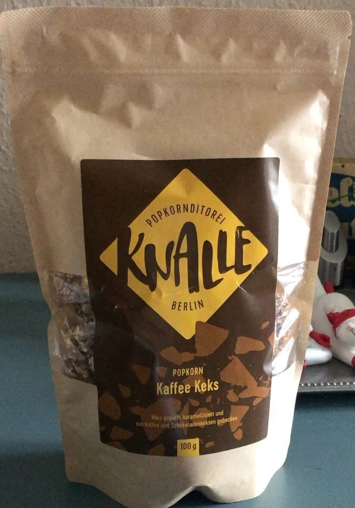 Popkorn Kaffee Keks