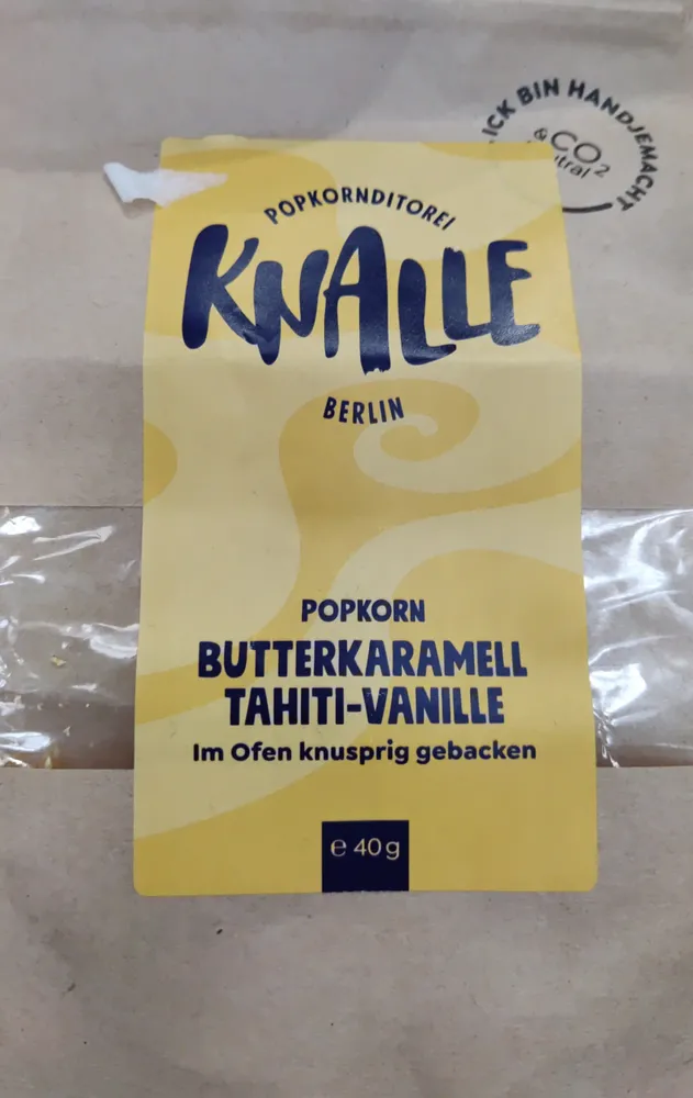 Popkorn mit Karamell-Vanillegeschmack