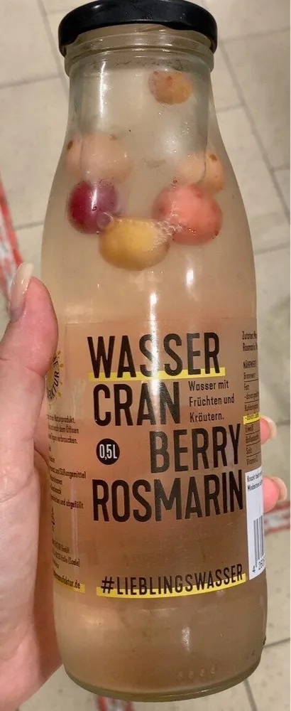 Wasser Cranberry Rosmarin