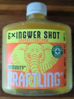 Kraftling Ingwer Shot Orange/Curcuma