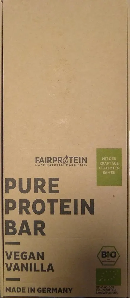 Pure protein bar vegan vanilla