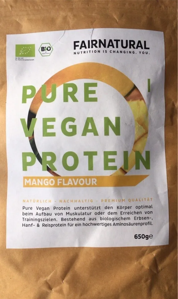 Pure Vegan Protein Mango Flavour