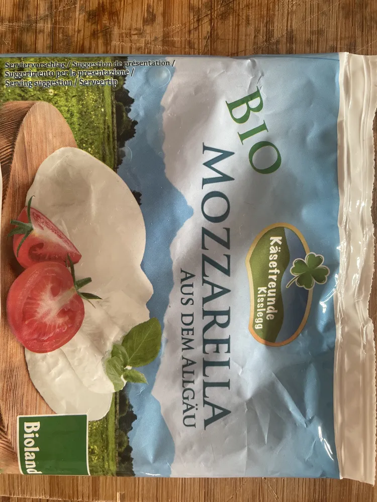 Mozzarella aus pasteurisierter Milch, Vollfettstufe
