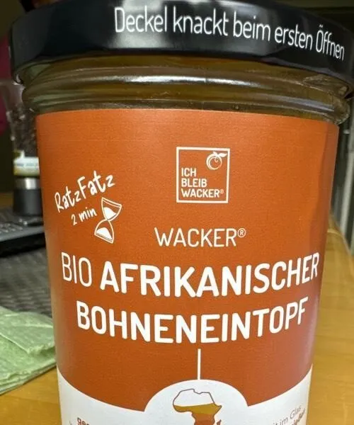 Bio afrikanischer Bohneneintopf