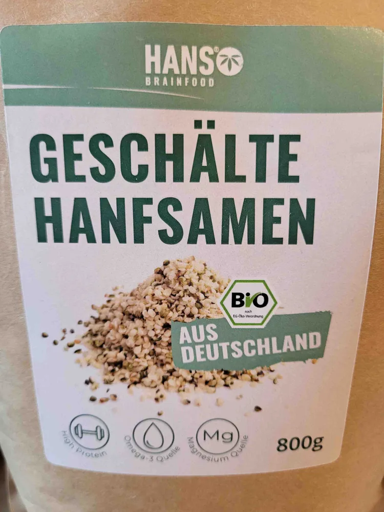 Geschälte Hanfsamen
