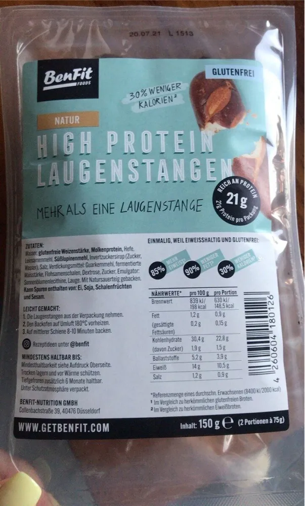 High protein laugenstangen