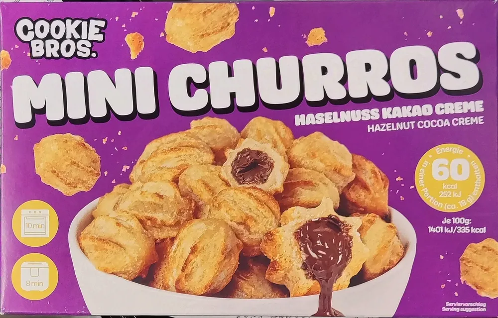 Mini-Churros - Haselnuss-Kakaocreme