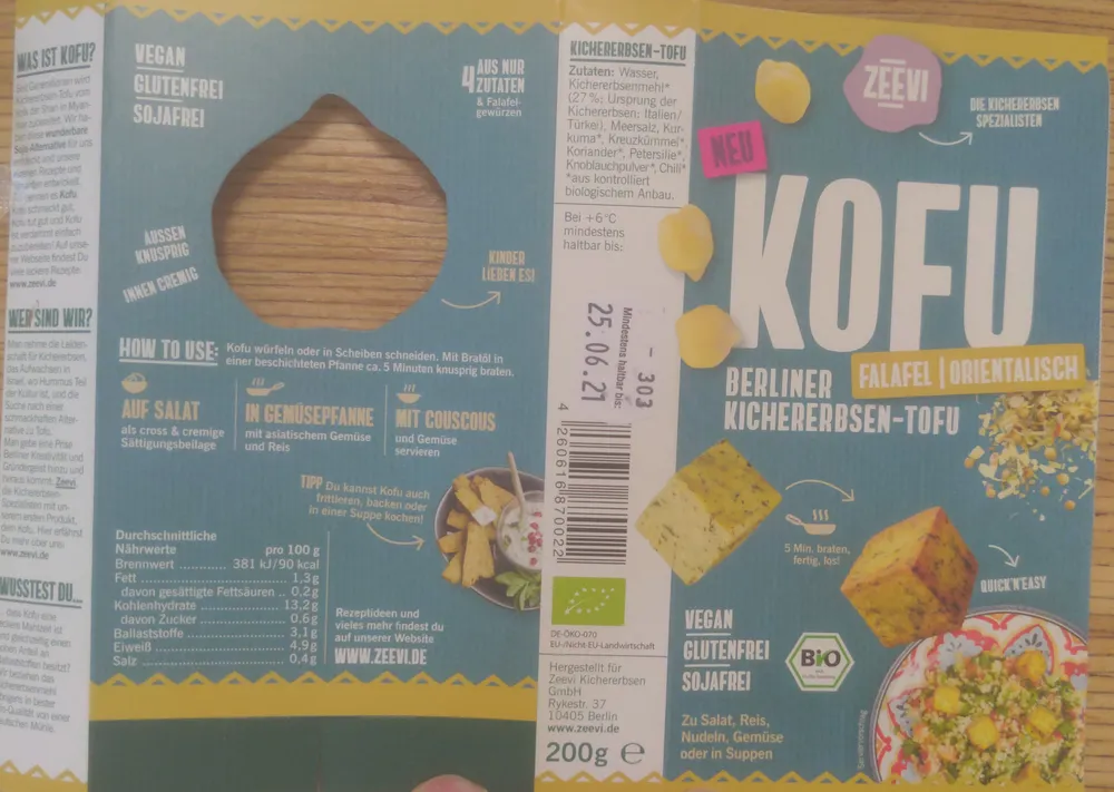 Kofu Falafel Orientalisch