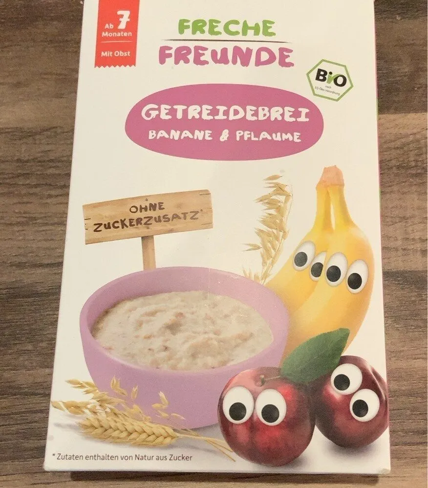 Getreidebrei Banane & Pflaume