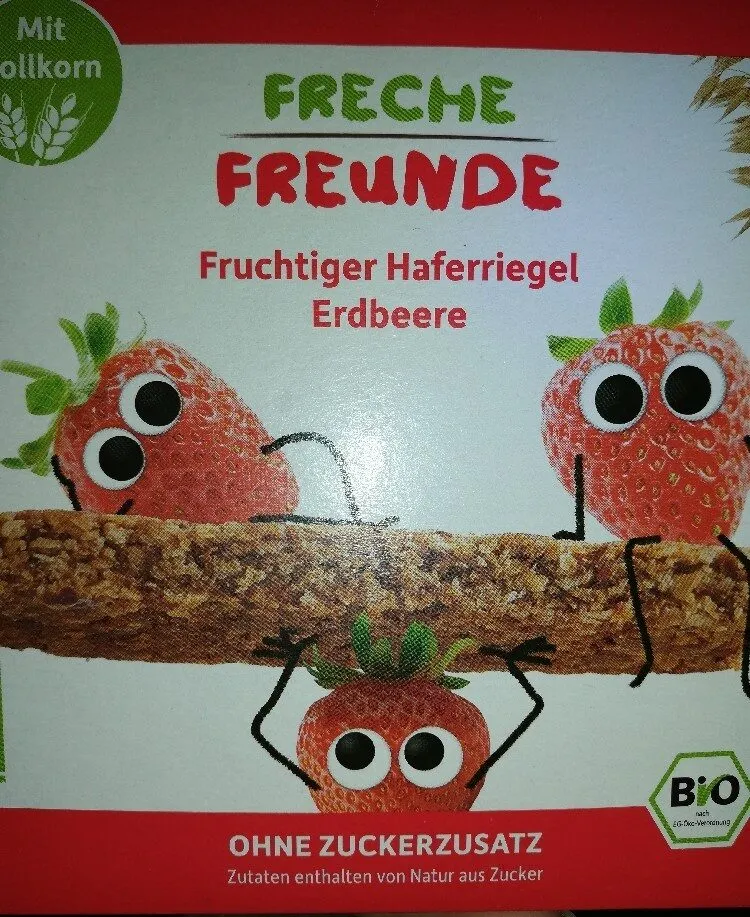 Fruchtiger Haferriegel Erdbeere