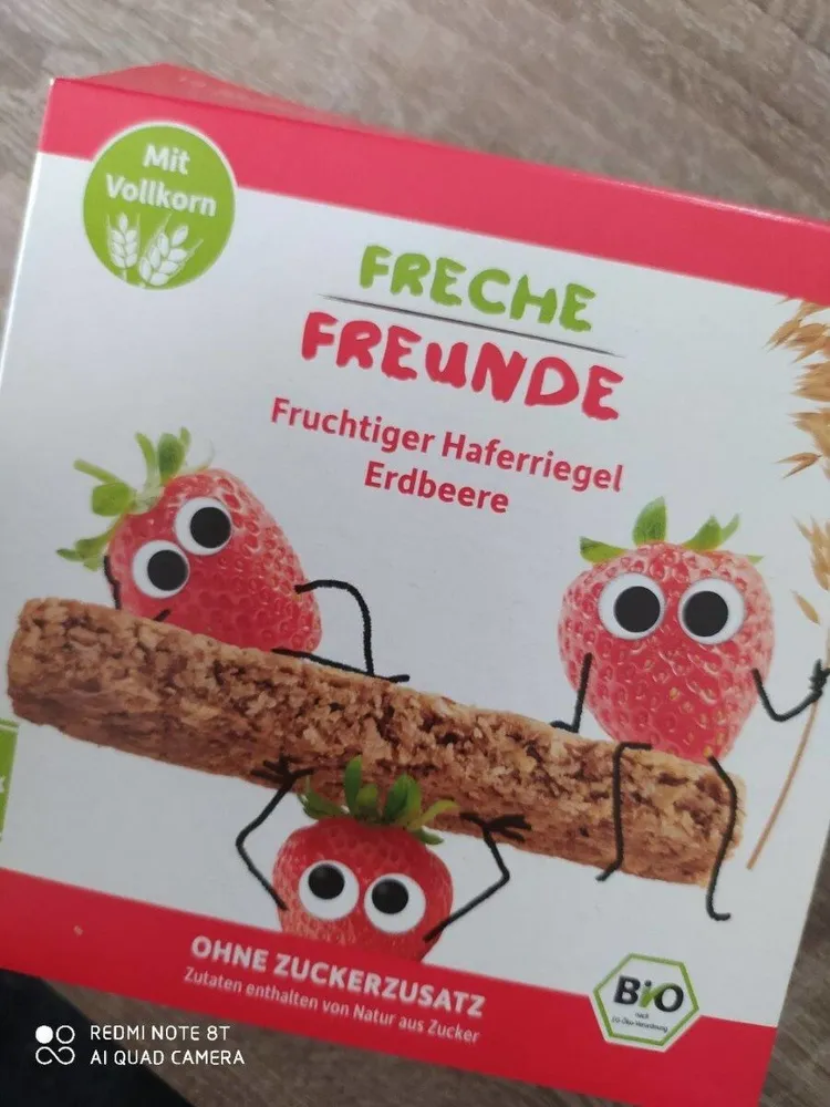 Barres avoine fraises bio