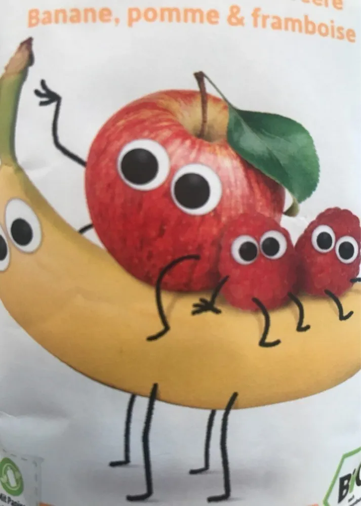 Banane,Pomme,Framboise