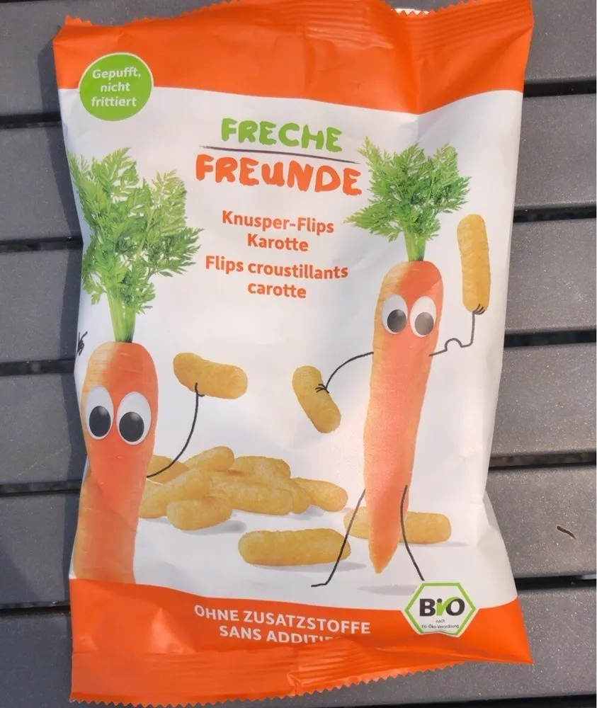 Flips croustillants carotte
