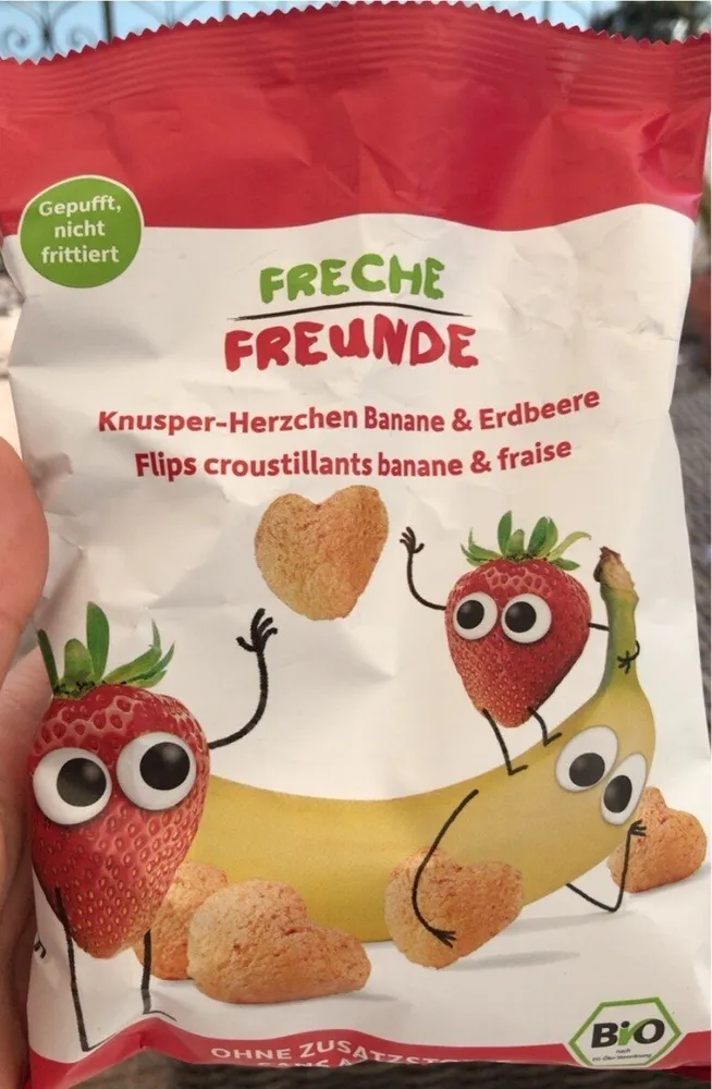 Flips croustillants banane & fraise