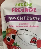 Nachtisch Grießbrei Apfel Erdbeere Himbeere