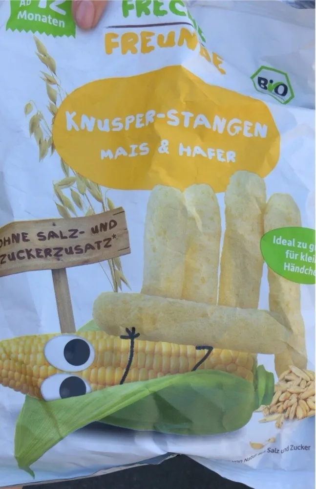 Knusperstangen Mais-Hafer